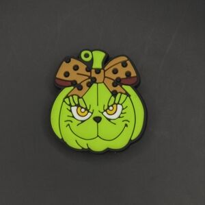 (5/$15) Grinch Pumpkin 🎃 Croc Charm